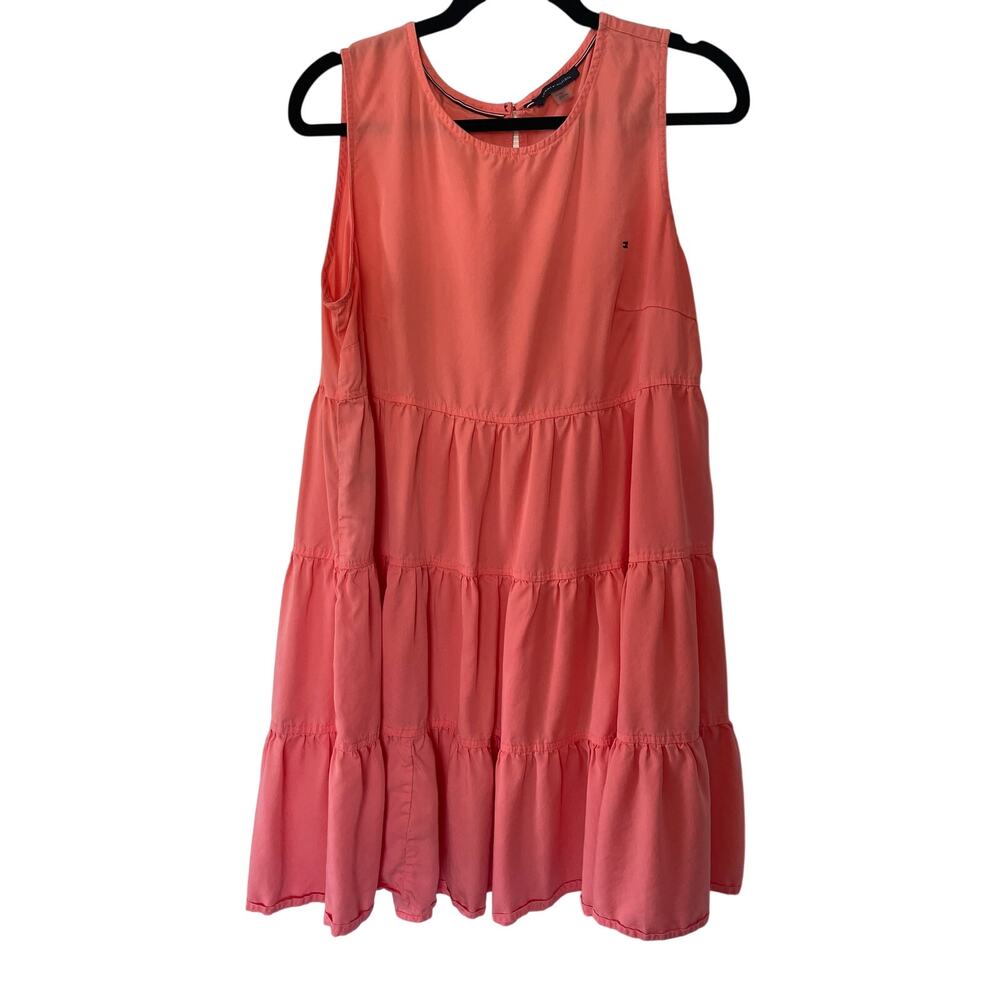 Tommy Hilfiger Tencil Sleeveless Tiered Dress Women's 14